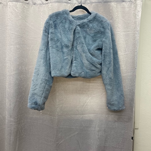 Faux Fur Cropped Teddy bear Jacket - Picture 3 of 5
